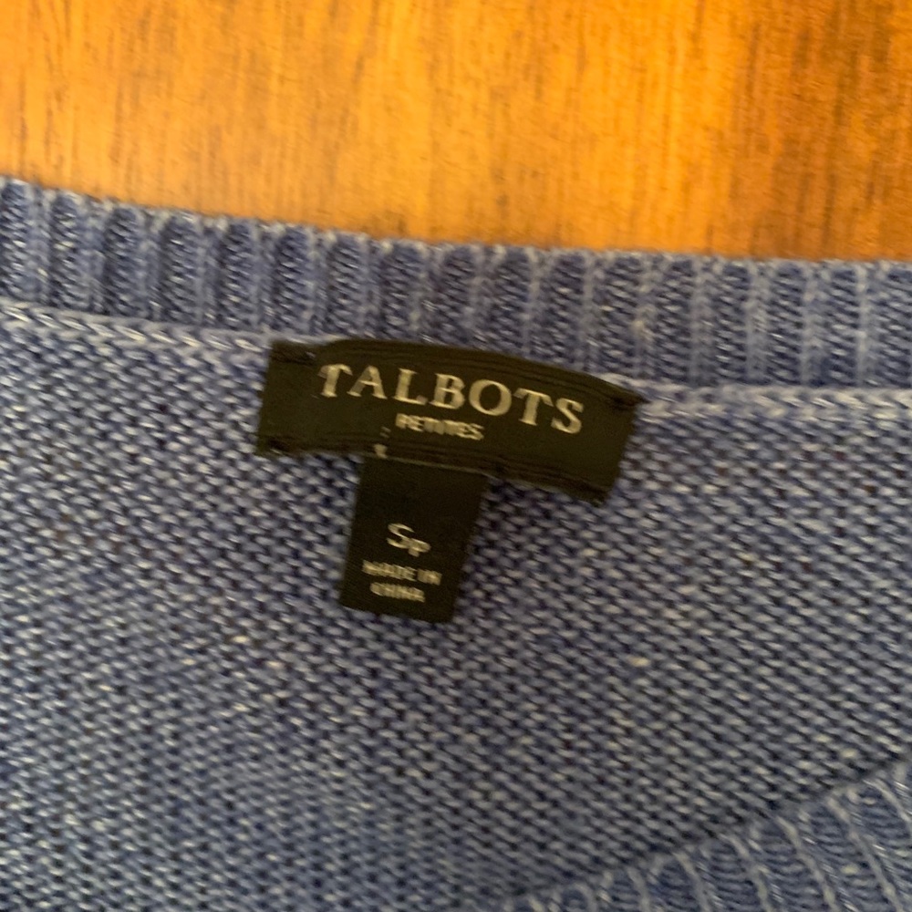 Talbots blue sweater - Picture 3 of 3